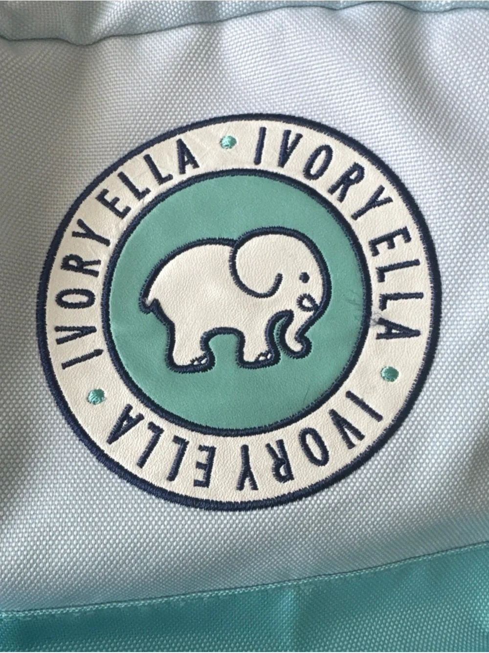 Ivory Ella Turquoise Blue Ombre Mini Backpack 12